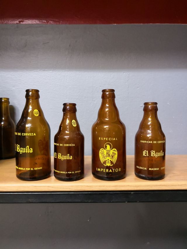 Botellas de cerveza antiguas