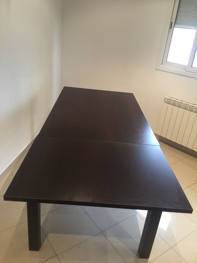 Mesa comedor madera rectangular extensible