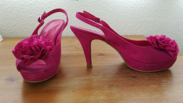 zapatos fiesta o boda y bolso a juego