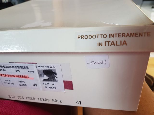 Bota india flequillos italiana  núm.41