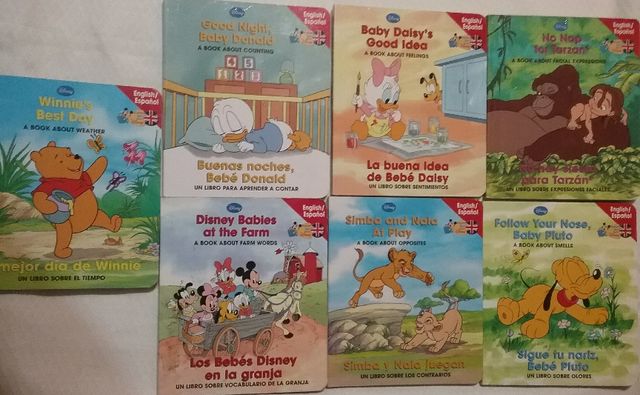 7 cuentos sobre Disney. ingles y español.