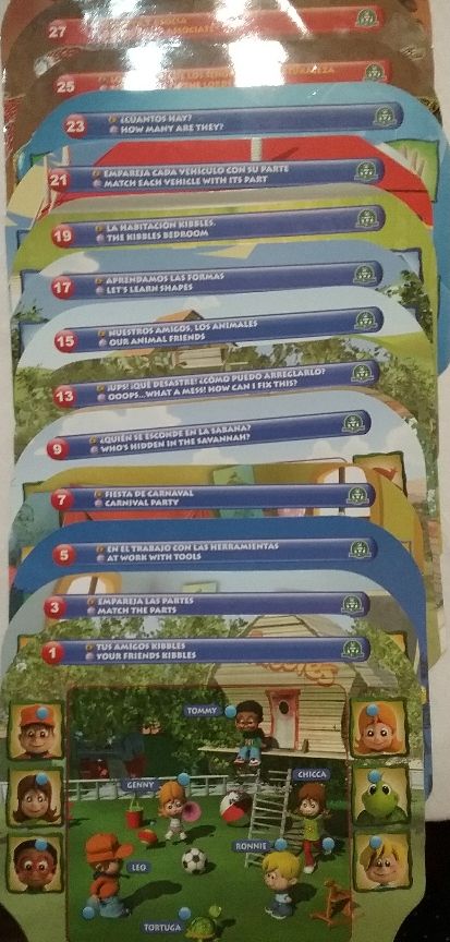 30 fichas de actividade, Los gormiti. Interactivo.