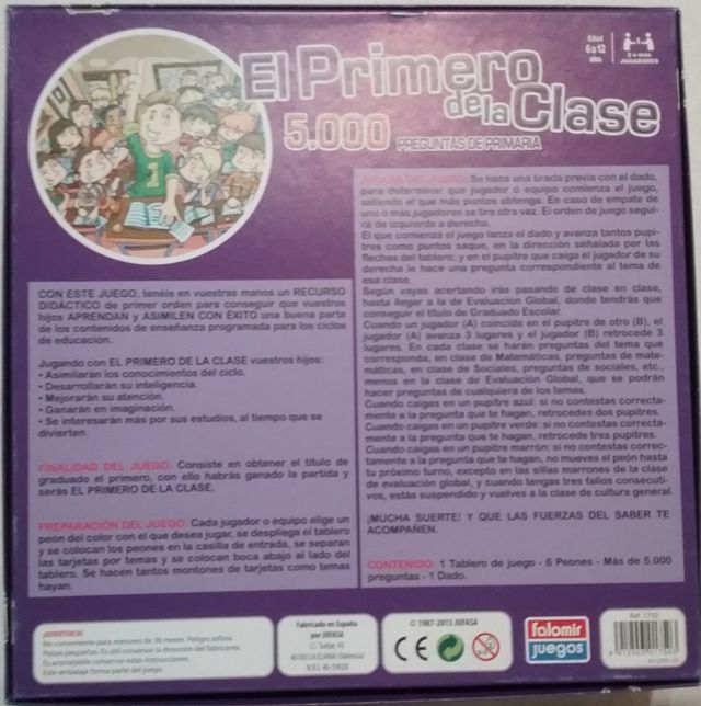 El primero de la clase.5000 preguntas de primaria.