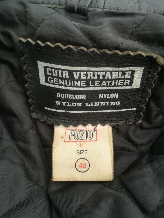 Fuz10. Chamarra motorista. Vintage.