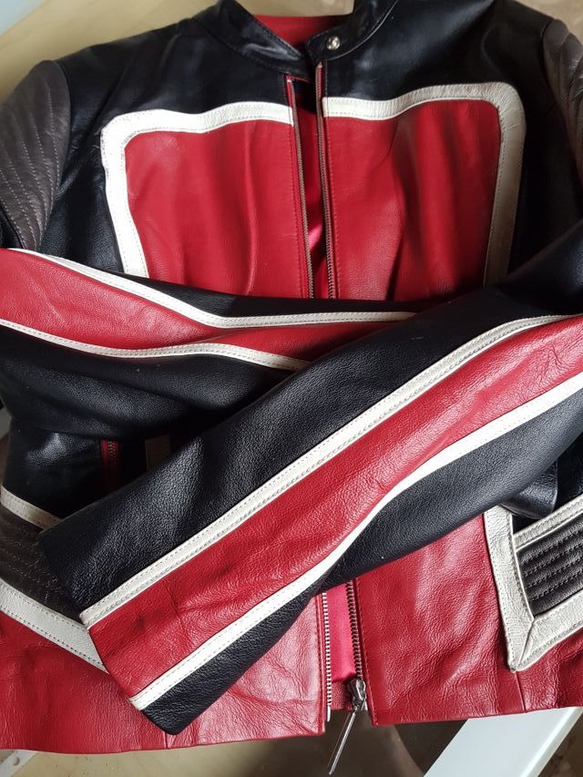 Chaqueta piel tipo motera mujer , Cortefiel