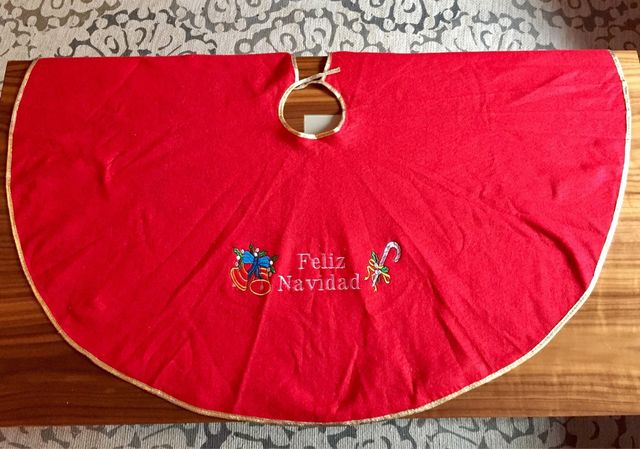 Mantel cubre pie de árbol de navidad