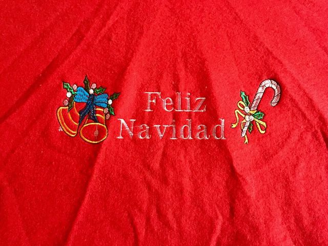 Mantel cubre pie de árbol de navidad