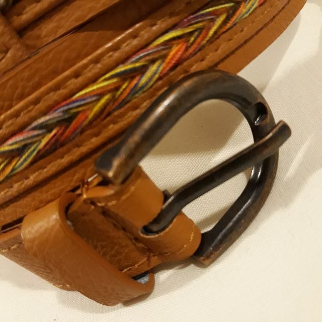 Cinturón Promod marrón y colores - nuevo