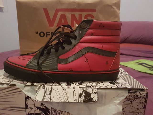 vans marvel limited edicion deadpool