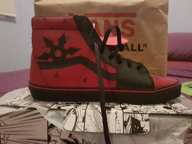 vans marvel limited edicion deadpool