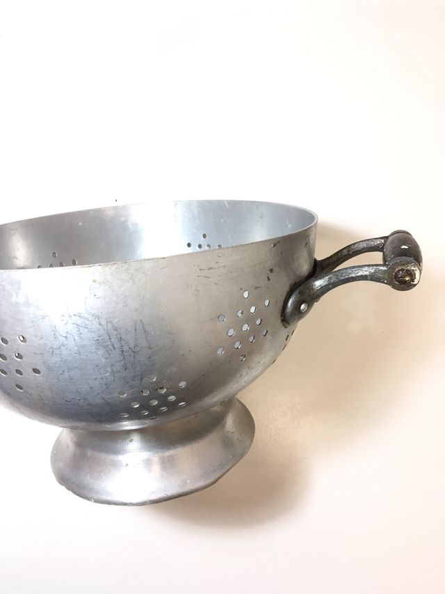 Colador aluminio vintage