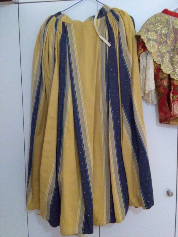 Traje huertana fallera más delantal, blusa,...