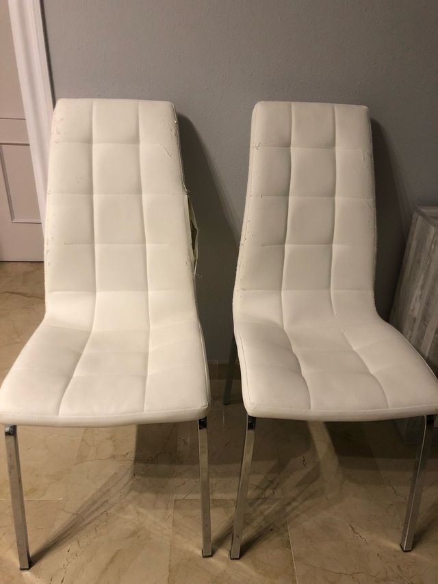 Sillas comedor blancas por tapizar de segunda mano por 60 € en Reus ... Sillas comedor blancas por tapizar de segunda mano por 60 € en Reus ...