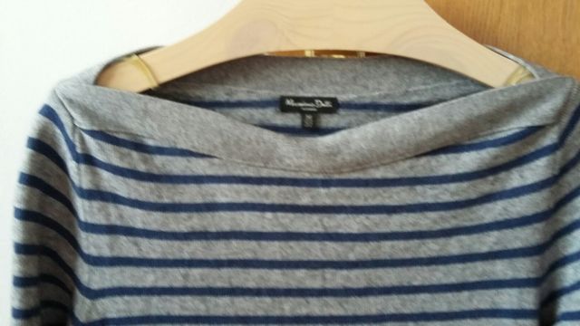 jersey massimo dutti rayas grises y azules