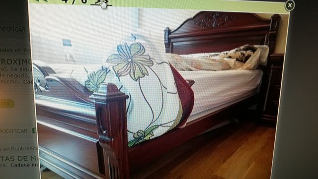 se vende cama de madera maciza