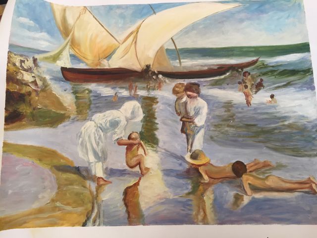 Réplica La playa de Valencia,luz matinal,Sorolla