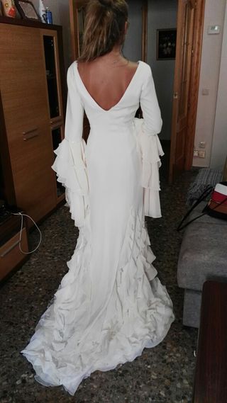 vestido de novia talla 44 de segunda mano en albacete en wallapop