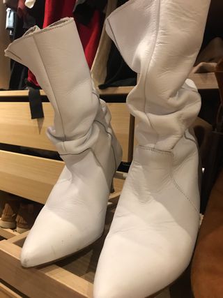 MUSTANG BOTA POLIPIEL BLANCO Número mujer 36