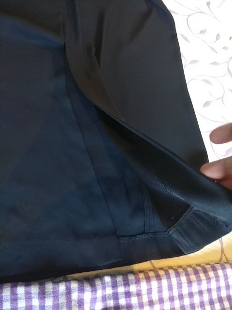 vestido cóctel Largo negro con gasa , Oky Coky