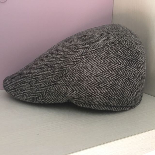 gorra/boina gris jaspeado