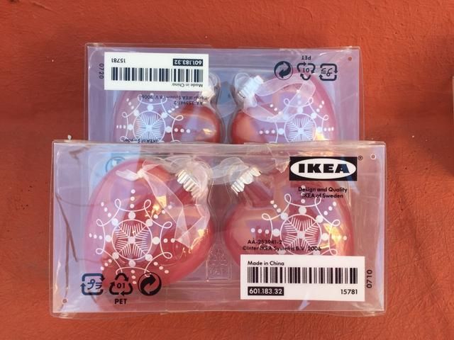 Adorno Navidad IKEA Corazones