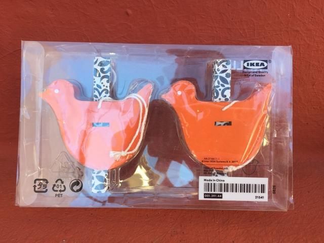 Adorno Navidad IKEA Colgante Patos Naranja