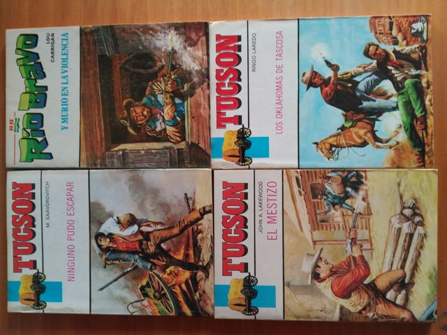 lote de novelas antiguas TUCSON y RIO BRAVO