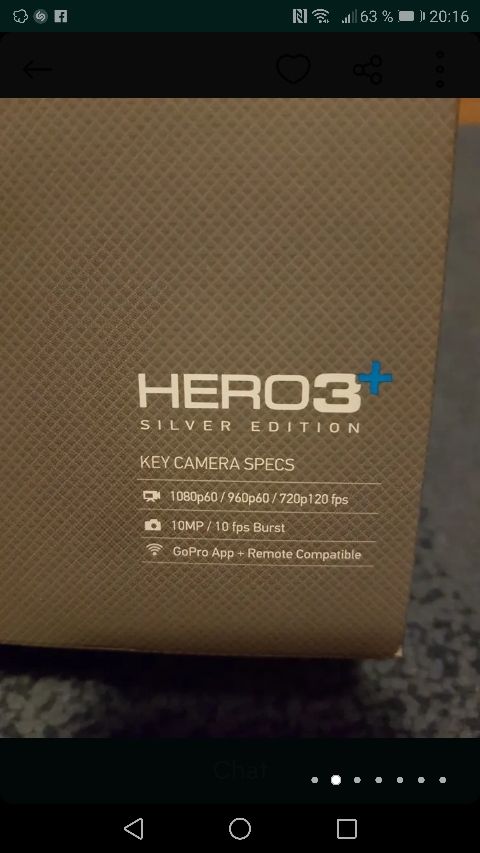cámara gopro 3+