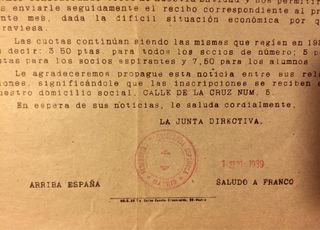 FEDERACIÓN TAQUIGRAFICA, GUERRA CIVIL, DOCUMENTO.