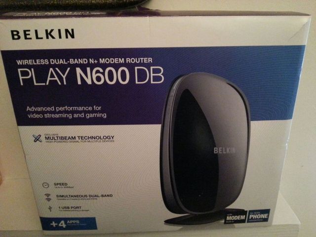 MODEM - ROUTER BELKIN N600 BD ( NUEVO )