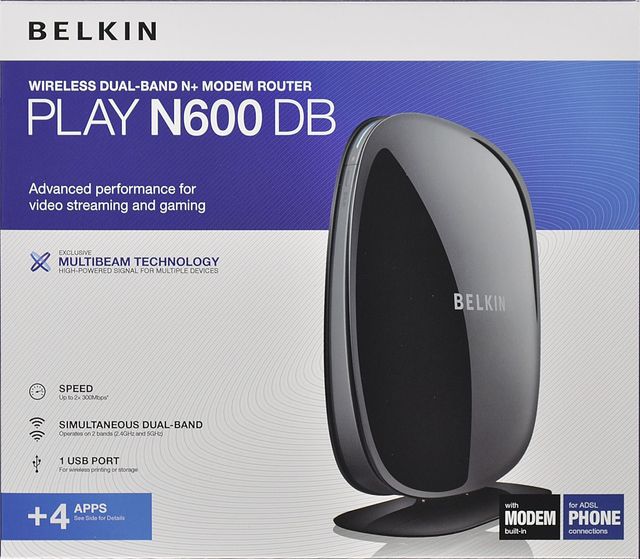 MODEM - ROUTER BELKIN N600 BD ( NUEVO )