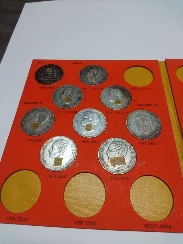 Catalogo album El duro de plata 1870 al 99