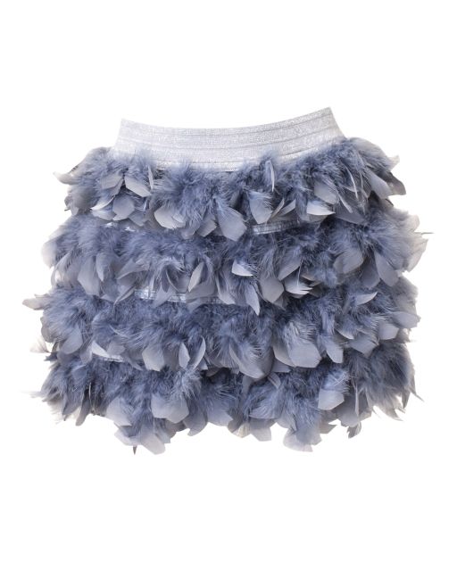 Falda corta de plumas STR