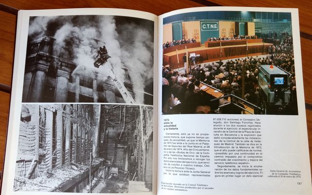 Libro antiguo "Cien años de teléfono en España"