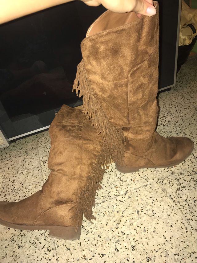 Botas altas flecos