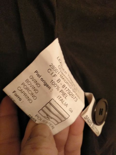 chaqueton piel negro chica