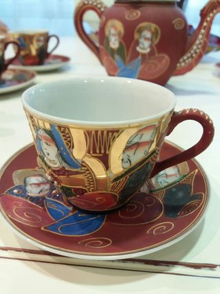 Juego té café dragones en relieve porcelana china de segunda Juego té café dragones en relieve porcelana china de segunda