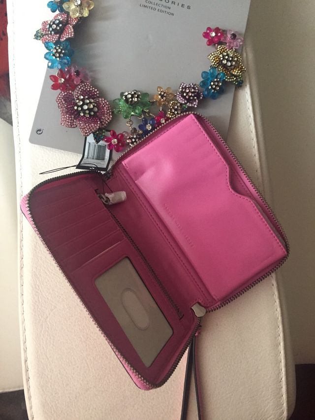 Cartera de piel Marc Jacobs rosa + regalo