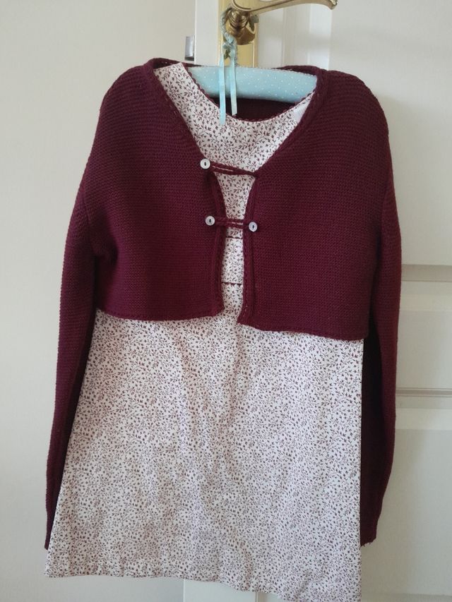 Conjunto Vestido y chaqueta.Talla 8 años