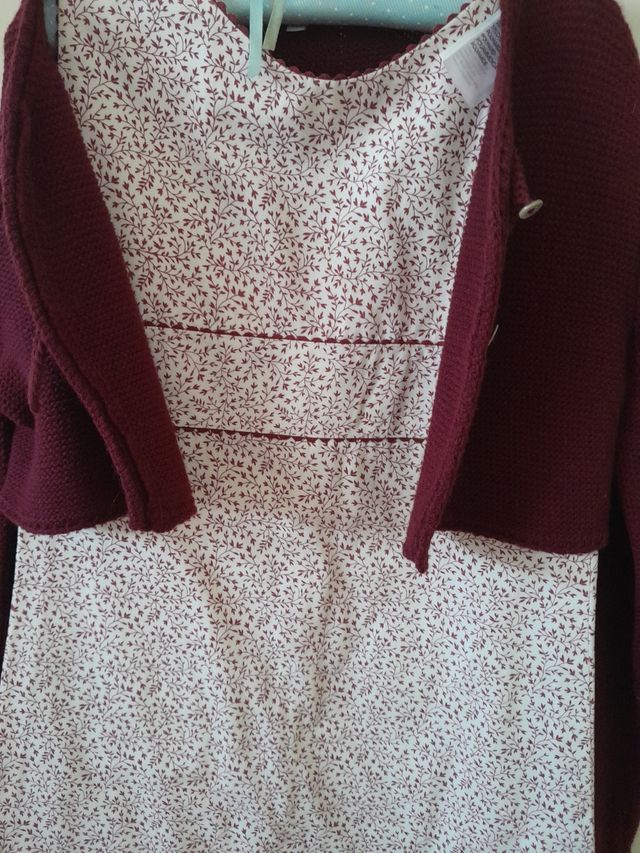 Conjunto Vestido y chaqueta.Talla 8 años