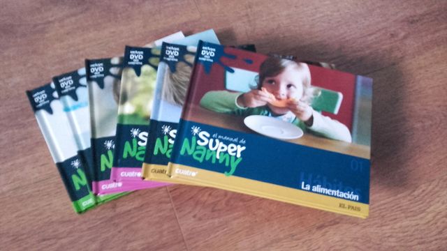 6 libros + DVD Manual Super Nanny