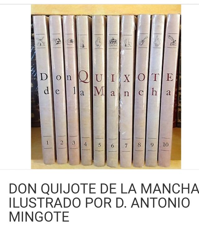 Don Quixote de la Mancha. 10 volumenes.