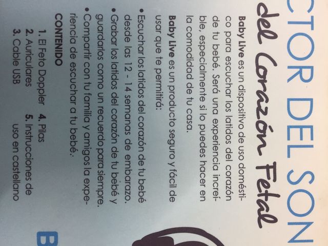 Detector de sonido fetal