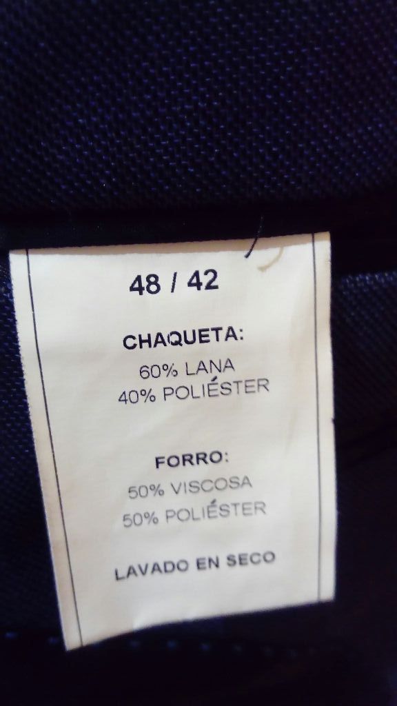 traje chaqueta talla 48 / 42
