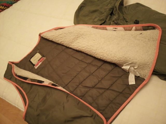 Chaqueta parka color verde