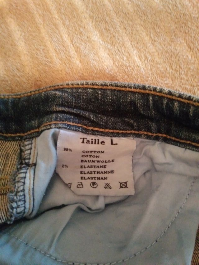 Minifalda vaquera elástica