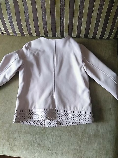 chaqueta piel rosa palo talla 9-10