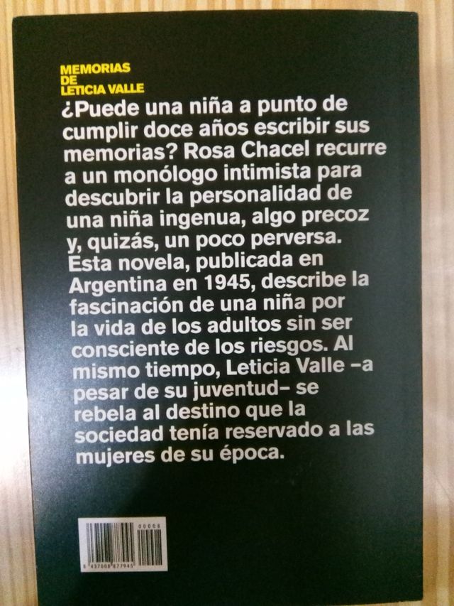 Memorias de Leticia Valle - Rosa Chacel
