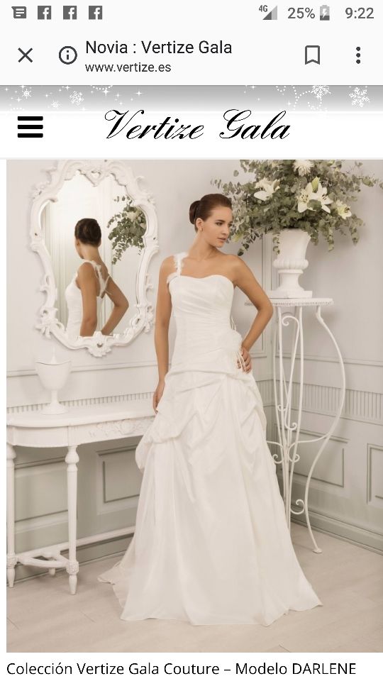vestido novia talla 38 de segunda mano por 300 € en madrid en wallapop