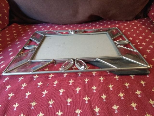 cuadro porta foto cristal